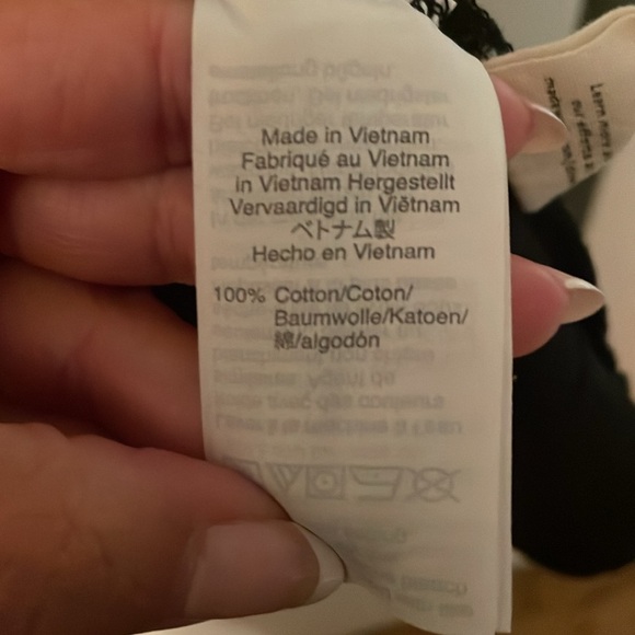 Madewell XL Black V-Neck Short Sleeve Tee 100% Cotton - Picture 3 of 5